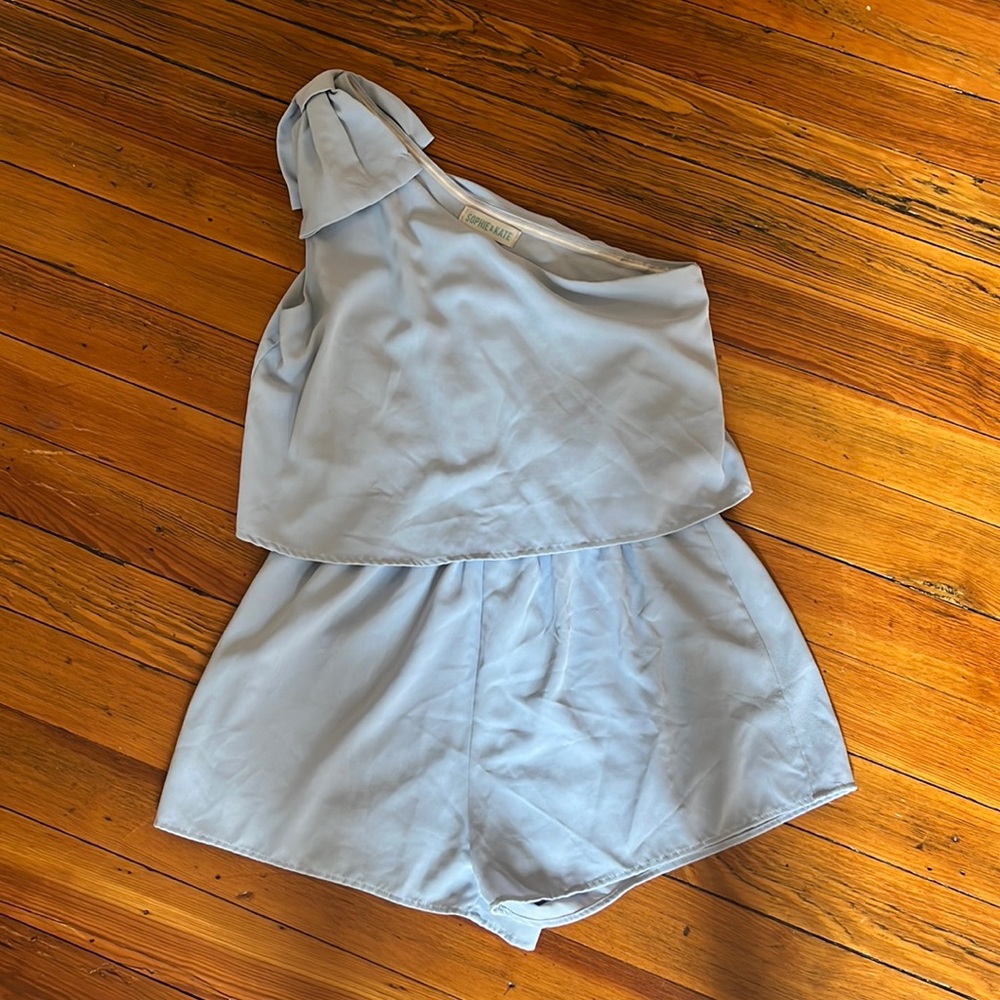 One shoulder boutique romper